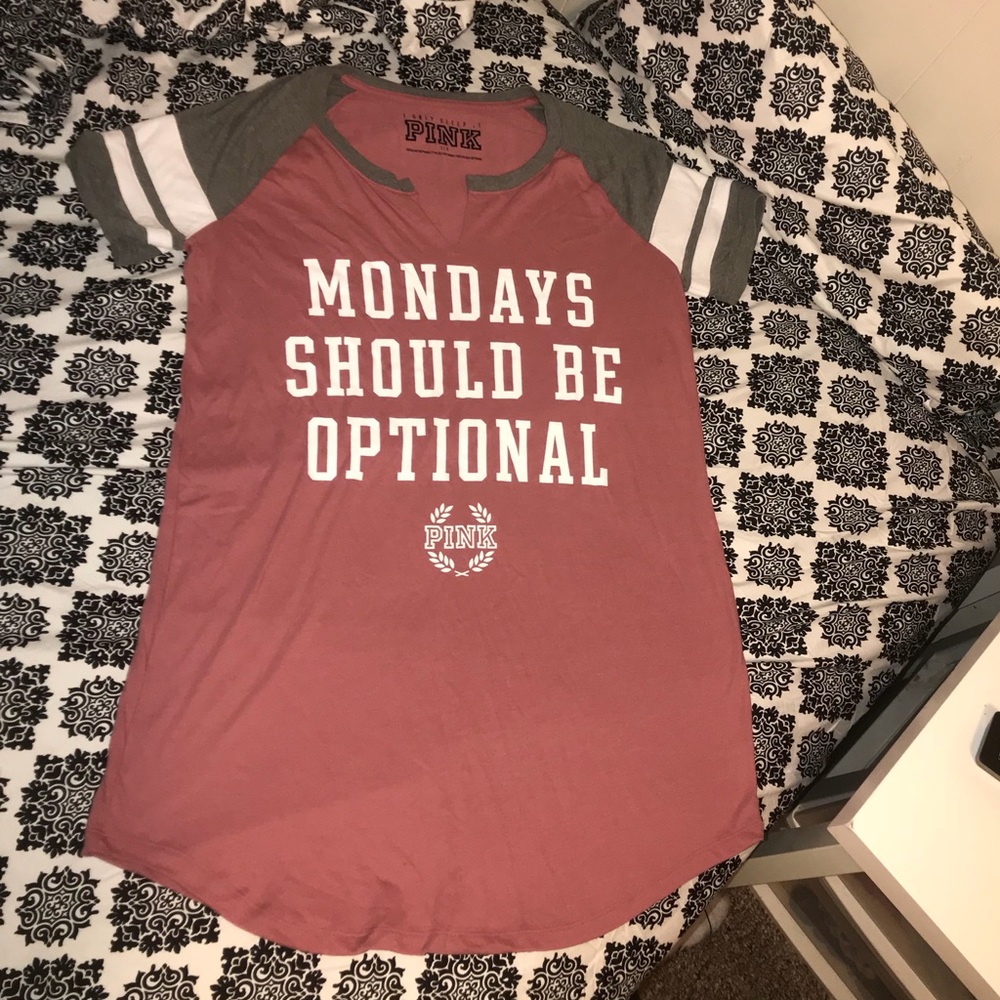 Pink , sleep shirt or regular shirt.